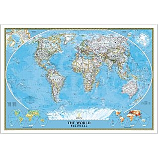 pantoffel Onderzoek het nikkel A current political World map. Features the Winkel Tripel projection to  reduce distortion of land masses as. Available in 5 options. Paper,  Laminated, Laminated with Strips, Mounted - Laminated, Mounted Laminated and